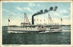 Steamer "Old Colony" Steamers Postcard Postcard Postcard