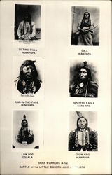 Sioux Warriors in the Battle of the Little Bighorn Postcard