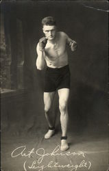 Art Johnson - Lightweight Boxer Postcard