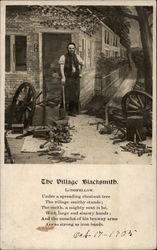 Blacksmith at Shop Men Postcard Postcard Postcard