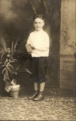 Handsomely Dressed Young Boy Postcard