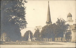 Main Street, Looking North Manchester, VT Postcard Postcard Postcard