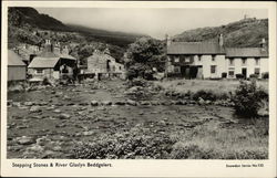 Stepping Stones and River Glaslyn Postcard