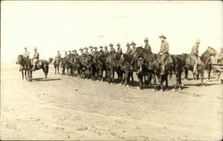 Soldier's on Horses Army Postcard Postcard Postcard