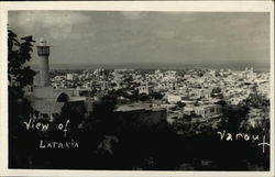 View of City Latakia, Syria Middle East Postcard Postcard Postcard