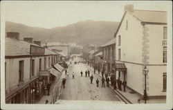 View of Town Street Briton Ferry Port Talbot, Wales Postcard Postcard Postcard