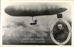 Major von Parseval Airships Postcard Postcard Postcard