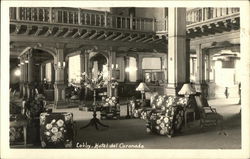 Lobby in the Hotel del Coronado Postcard