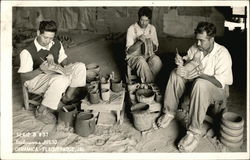 Ceramic Workers Tlaquepaque, Mexico Postcard Postcard Postcard