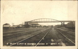 Viaduct Depot & Harvey House Barstow, CA Postcard Postcard Postcard