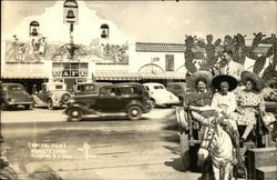 Street Scene and Tourists Tijuana, Mexico Postcard Postcard Postcard