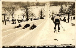 The Park Slide & Ski Run, Mt. Royal Montreal, QC Canada Quebec Postcard Postcard Postcard