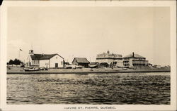 View of Havre Street from the Water Postcard