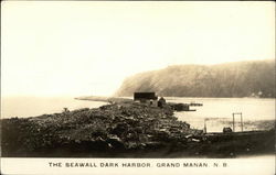 The Seawall Dark Harbor Grand Manan, NB Canada New Brunswick Postcard Postcard Postcard