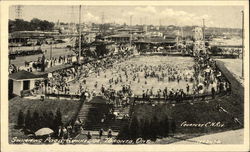 Bird's Eye View of Swimming Pool - Sunnyside Toronto, ON Canada Ontario Postcard Postcard Postcard