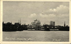 City Skyline from the Water Toronto, ON Canada Ontario Postcard Postcard Postcard