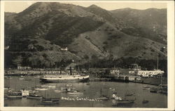 Boats in Avalon, Catalina Isle California Postcard Postcard Postcard