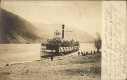 River Steamer at Collins Landing Washington Postcard Postcard Postcard