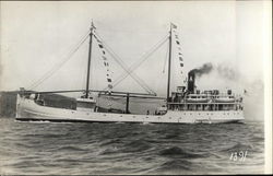 Steamer "Aroline" Postcard