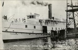 Str. "Pemaquid", Maine Central RR Steamers Postcard Postcard Postcard