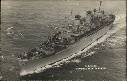 U.S.N.S. General N.M. Walker Boats, Ships Postcard Postcard Postcard