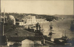 View of Waterfront Constantinople, Turkey Greece, Turkey, Balkan States Postcard Postcard Postcard