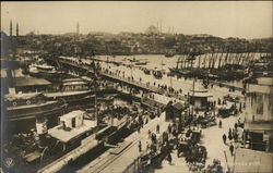 View of Harbor Boats, Ships Postcard Postcard Postcard