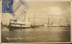 Boats at Dock Maracaibo, Venezuela South America Postcard Postcard Postcard