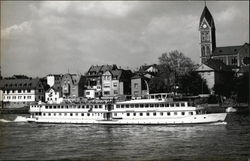 Boat on the River Boats, Ships Postcard Postcard Postcard