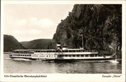 Dampfer "Mainz' Steamers Postcard Postcard Postcard