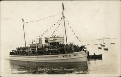 Motor Ship, Southend's Britannia Boats, Ships Postcard Postcard Postcard