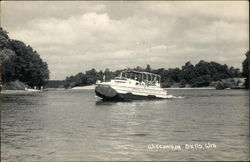 Boat on the River Postcard