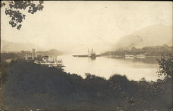 Boats on the River: Coal City, Jewell, J.B. Finley Postcard