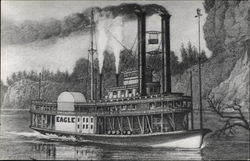 Steamer "Eagle" Steamers Postcard Postcard Postcard