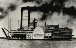 Steamer "J.M. White" Steamers Postcard Postcard Postcard