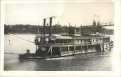 Steamer "M.P. Wells" Steamers Postcard Postcard Postcard