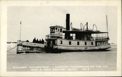 Steamer "Golden-Rod" Belfast, ME Postcard Postcard Postcard