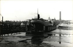 Boat in Dry Dock Postcard