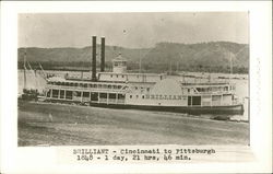 Steamer "Brilliant" Postcard