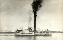 Steamer "Rock Island" Steamers Postcard Postcard Postcard