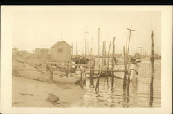 Boats on the Shore Postcard