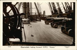 Quarterdeck, Looking Forward, HMS "Victory" Postcard