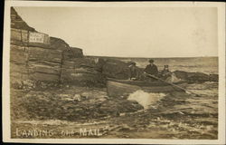 Landing the Mail Canoes & Rowboats Postcard Postcard Postcard