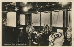 Steuerhaus Eines Afrkndampters Interiors Postcard Postcard Postcard