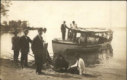 Landing Boat on Beach Minnesota Postcard Postcard Postcard