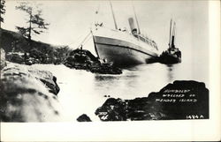 "Humboldt" Wrecked on Pender Island British Columbia Canada Postcard Postcard Postcard