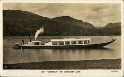 S.Y. "Gondola on Coniston Lake England Postcard Postcard Postcard