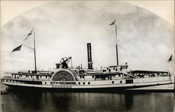 City of Richmond Paddle Steamer Postcard