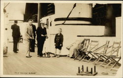 Playing Games on the T.S.S. "Prince Robert" Postcard