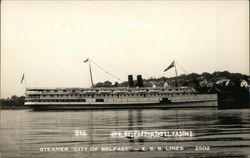 Steamer "City of Belfast," ESS Lines Postcard